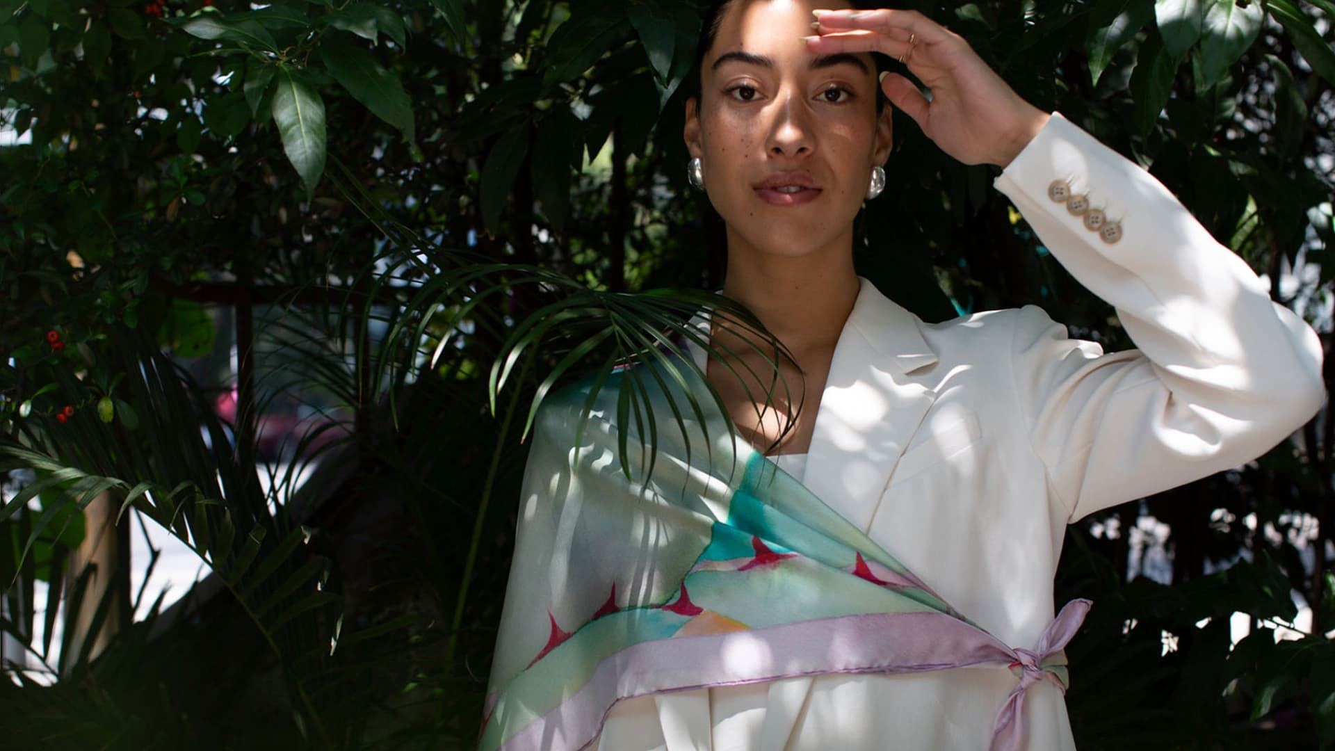 Desert Illusions silk scarf