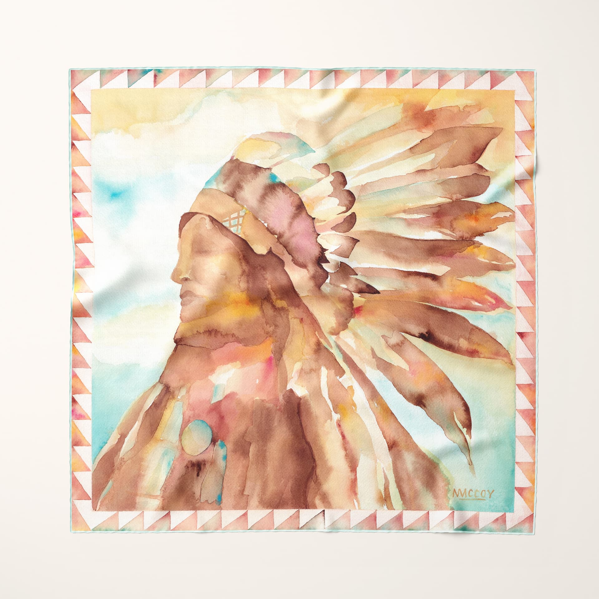 Carried Light silk scarf