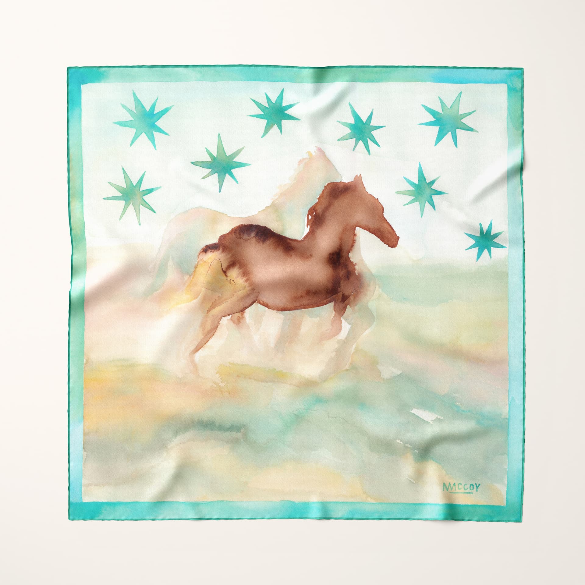 Wild Mirage silk scarf